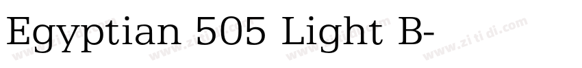 Egyptian 505 Light B字体转换